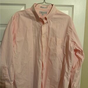 Paul Fredrick Men's Light Pink Casual Shirt
